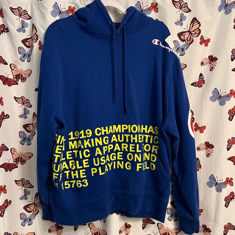 Champion behind the label hoodie